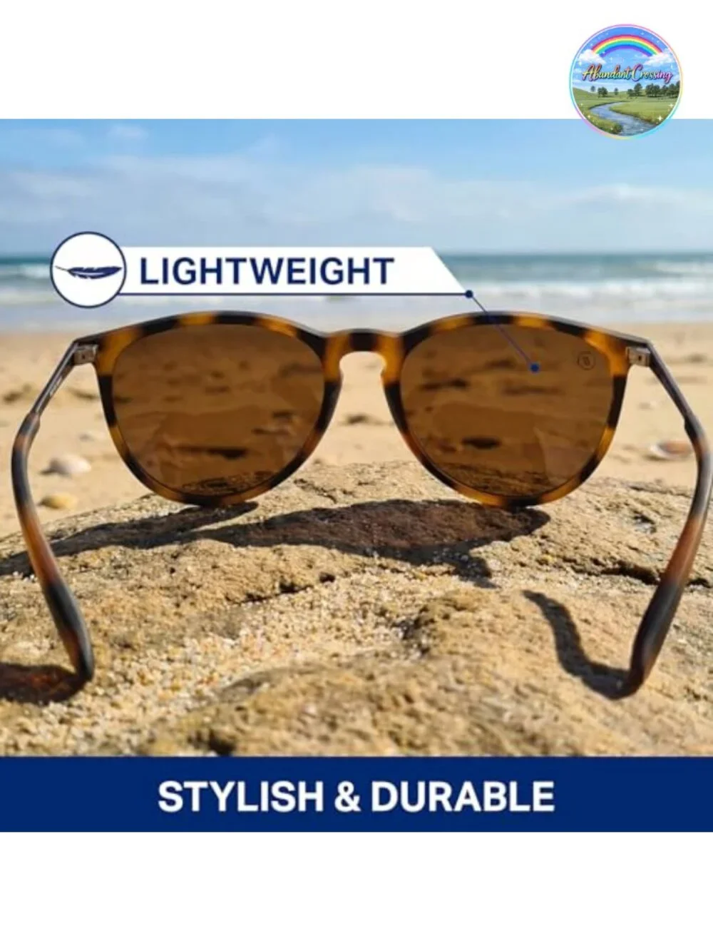 Polarized Sunglasses Classic Shape Mixed Metal Frame 100% UV Protection